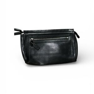 Coach Vintage Black Leather Clutch